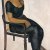 1924 Jeune fille sur une chaise